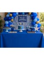 Toalha de Mesa Retangular Azul Royal Descartáveis para Festa