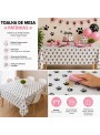 Toalha De Mesa Patinhas 137x183cm Decoração De Festa