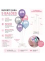 Suporte Para Balões 5 Hastes Transparente Decoração Festa