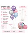 Suporte Para Balões 5 Hastes Transparente Decoração Festa