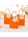 Sacola De Papel Laranja 22x16,5cm 10 Unidades Lembrancinha
