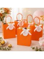 Sacola De Papel Laranja 22x16,5cm 10 Unidades Lembrancinha