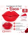 Guardanapos de Papel Folha Dupla Boca Vermelha 20 Unidades Namorados