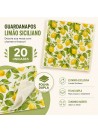 Guardanapo de Papel Limão Siciliano 20 Unidades Folha Dupla