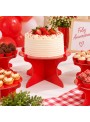 Boleira para Doces Desmontável Reutilizável Festa Vermelha 20cm