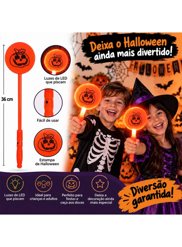 Adorno Bastão Luminoso de Led Halloween Sortidos Bazar