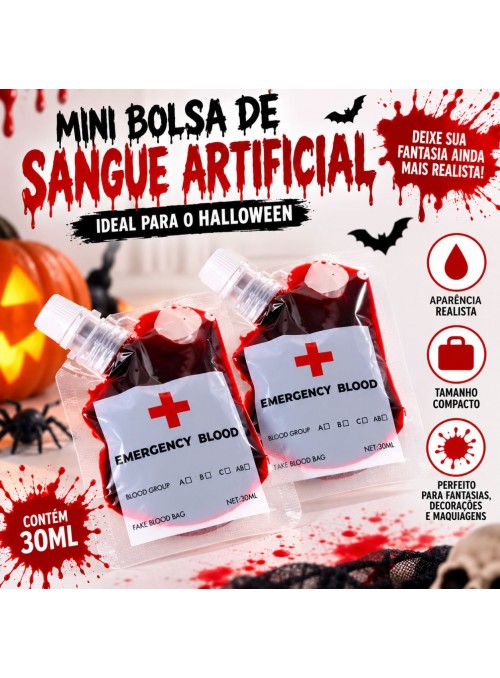 Sangue Artificial Ferida Machucado Falso Para Halloween 30ml