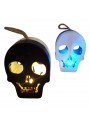 Mini Caveira De Halloween Com Luz De Led E Cordão 1 Und