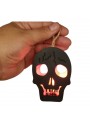 Mini Caveira De Halloween Com Luz De Led E Cordão 1 Und