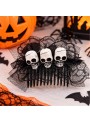 Presilha De Cabelo Caveira Hallowen 