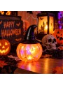 Luminária Abóbora Festa Halloween 9cm Dia das Bruxas Silver Festas