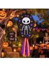 Pinhata Esqueleto Halloween Com Bastão E Máscara Bam Festas