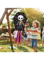 Pinhata Esqueleto Halloween Com Bastão E Máscara Bam Festas