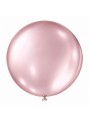 Balões de Látex Rosa Soft Metálico 05 Polegadas 13cm São Roque 25 Unidades