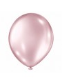 Balões de Látex Rosa Soft Metálico 11 Polegadas 28cm São Roque 25 Unidades