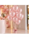 Balões de Látex Rosa Soft Metálico 11 Polegadas 28cm São Roque 25 Unidades