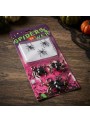 Teia de Aranha Branca com 6 Aranhas Decoração Halloween Silver Festas