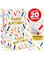 Guardanapo de Papel Folha Dupla Happy Birthday 33x33 Silver Festas 20 Unidades
