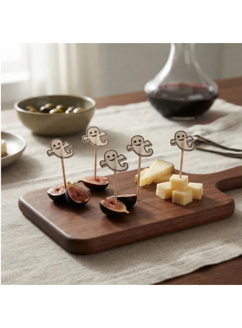 Toppers Palitos Decorativos Halloween Fantasma 12 Unidades Bam Festas