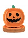 Prato De Papel Abóbora Festa Halloween 23cm 6 Unidades
