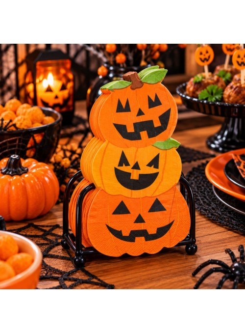 Guardanapo De Papel Trio De Abóboras Halloween Pct Com 20 Un