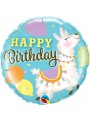 Balão Metalizado Aniversário Animal Lhama  – 1 unidade