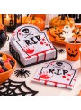 Guardanapo de Papel Lápide com Sangue Halloween Folha Dupla 20 Unidades