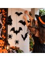 Enfeite Halloween para Pendurar Aranhas e Morcegos 1 Metro