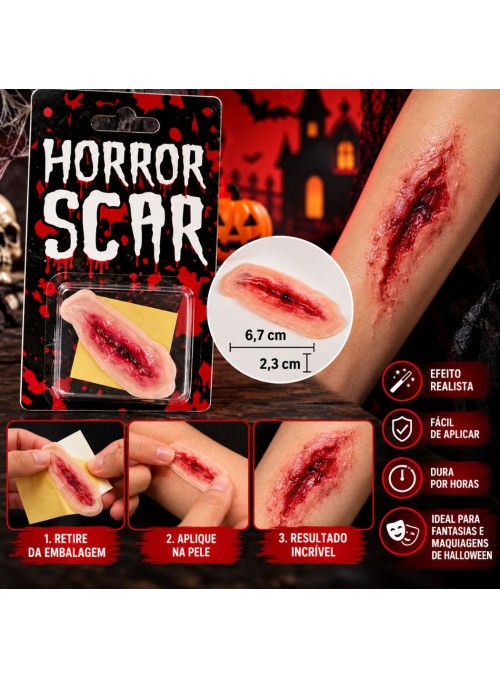 Tatuagem Machucado Falso Halloween Maquiagem Artística