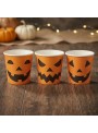 Copo Descartável Halloween Abóbora 210ml Com 20 Un Laranja