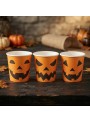 Copo Descartável Halloween Abóbora 210ml Com 20 Un Laranja