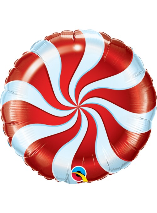 Balão Metalizado Bala Pirulito Vermelho – 1 unidade