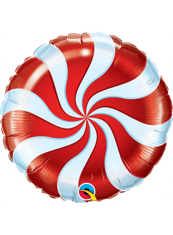 Balão Metalizado Bala Pirulito Vermelho – 1 unidade