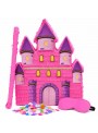 Pinhata Castelo Das Princesas Com Bastão Máscara E Confetes