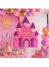 Pinhata Castelo Das Princesas Com Bastão Máscara E Confetes