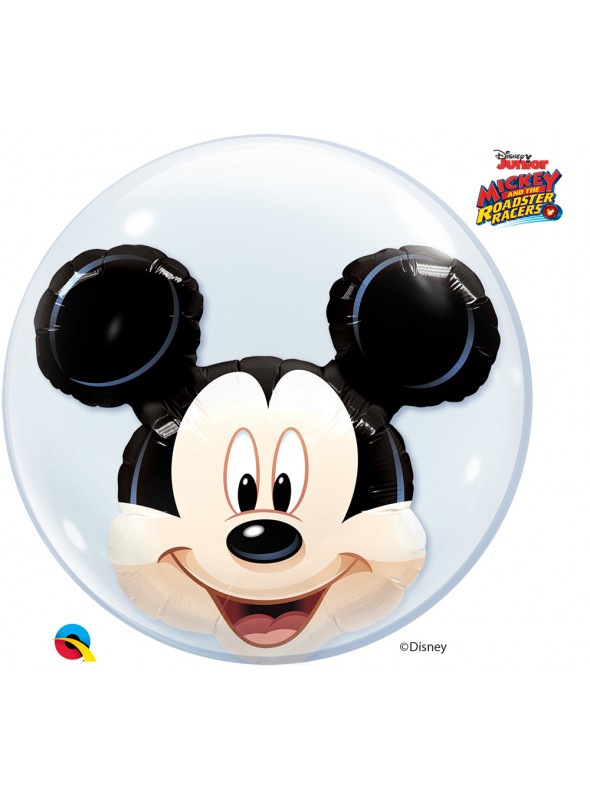 Balão Bubble Duplo Transparente Mickey – 1 unidade