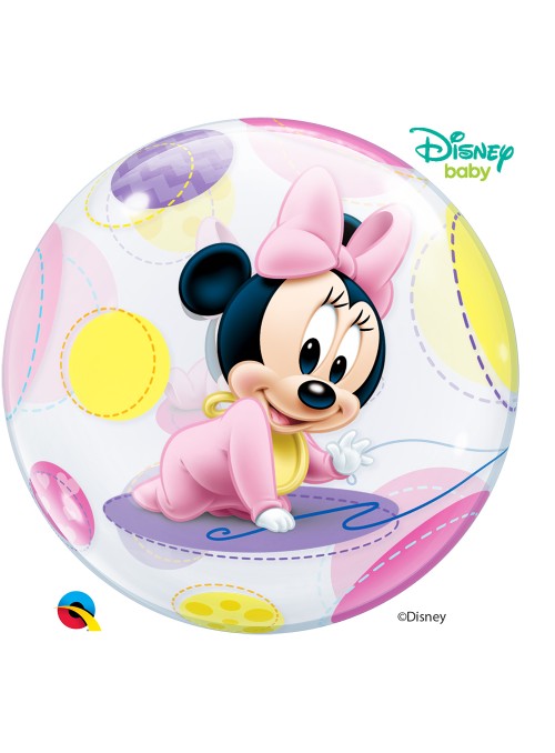 Balão Bubble Transparente Minnie Baby – 1 unidade