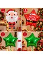 Kit Balão Metalizado Natal Papai Noel Merry Christmas Com 5 Ud