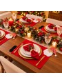 Jogo Americano Em Tecido Papai Noel Natal 1 Unidade