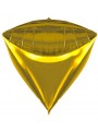 Balão Metalizado 4D Diamante Dourado – 1 unidade
