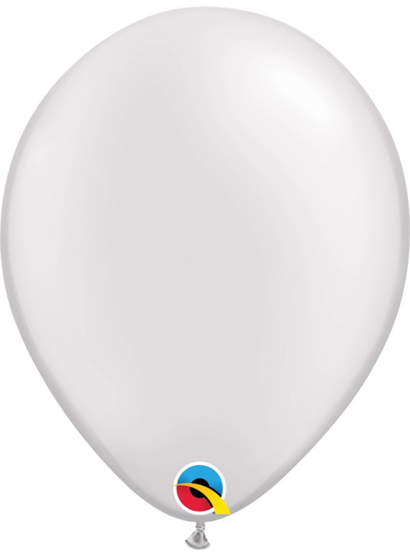 Balões de Látex Branco Candy Colors – 5 unidades