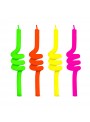 Velas de Bolo Aniversário Tubo Colorida – 4 unidades