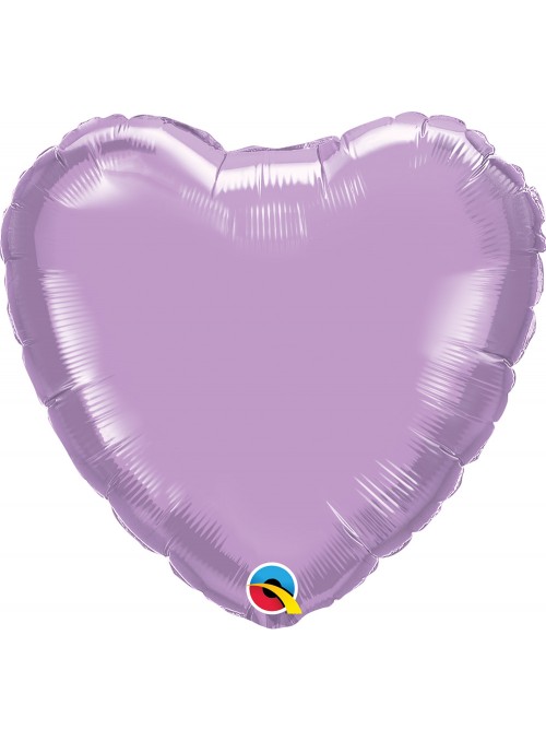 Balão Metalizado Qualatex Candy Colors Coração Lilás – 1 unidade