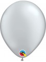 Balões de Látex Qualatex Prata 5 Polegadas – 10 unidades