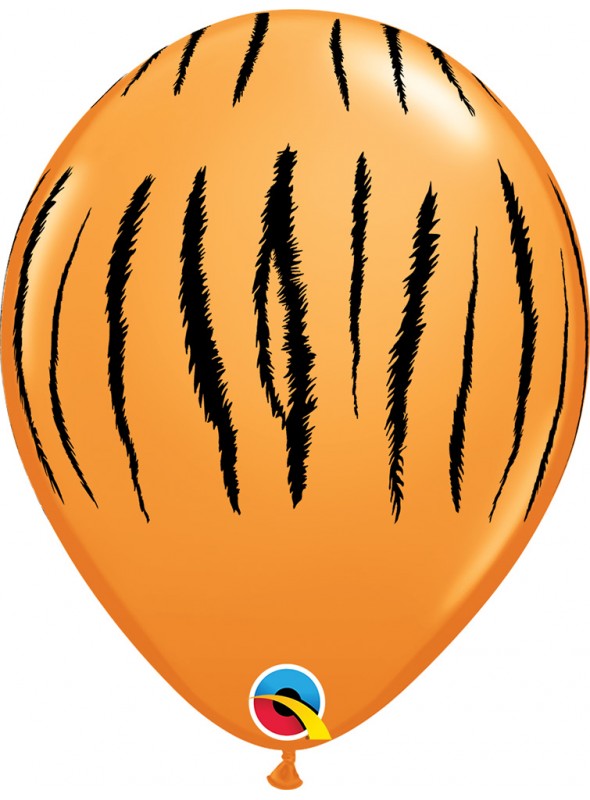 Balões de Látex Qualatex Safari Tigre – 5 unidades