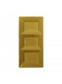 Petisqueira Descartável de Luxo Dourada – 3 unidades