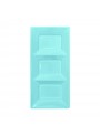 Petisqueira Descartável de Luxo Azul Claro – 3 unidades