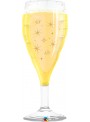 Balão Metalizado Qualatex Taça de Espumante – 1 unidade