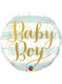 Balão Metalizado Qualatex Baby Boy Maternidade – 1 unidade