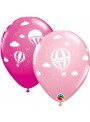 Balões de Látex Balão de Ar Quente Rosa Qualatex – 10 unidades